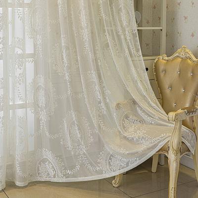 French Dream Romantischer Vorhang Dreidimensionales Relief Gaze Vorhang Wohnzimmer Balkon Verdunkelungsisolierung Schlafzimmer