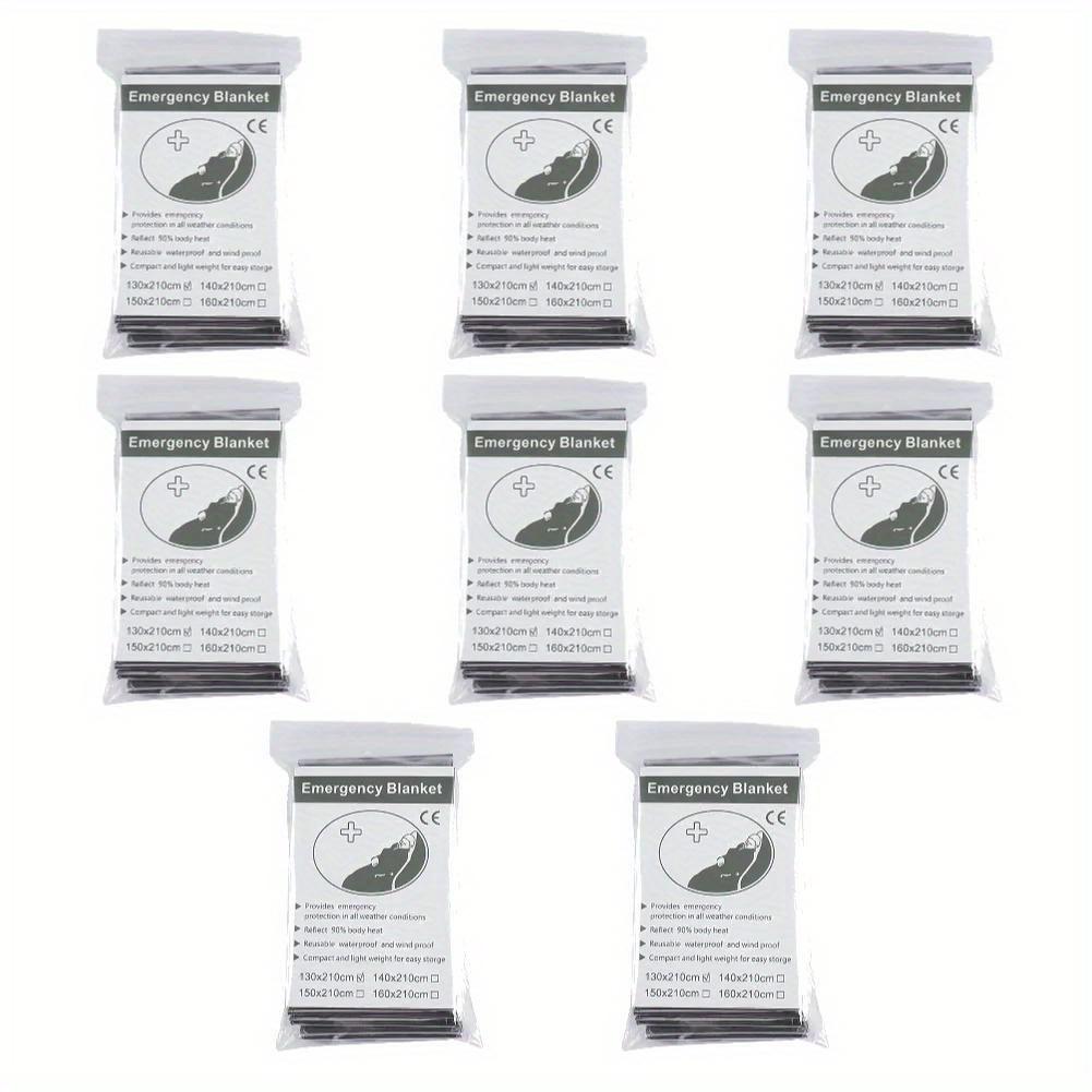 Windproof Waterproof Foil Thermal Emergency Blanket Survival Gear First Aid Military Rescue Kit for Camping Outdoor250