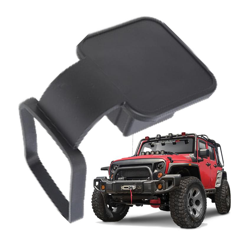 Trailer Hitch Tube Cover 2-Inch Rubber Towing Hitch Covers Universal Plug Tube Cap Protector Automobile Exterior Accessories