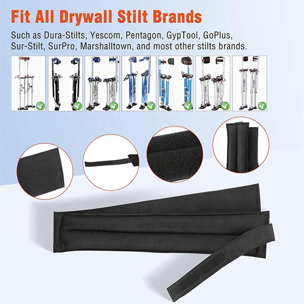 Comfortable and Ergonomic Drywall Stilts Straps for Effective Shock Absorption in Construction and Renovations Tasks