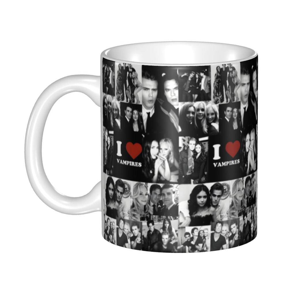 Tasses à café personnalisées The Vampire Diaries DIY Damon Salvatore Tasse à thé au lait en céramique