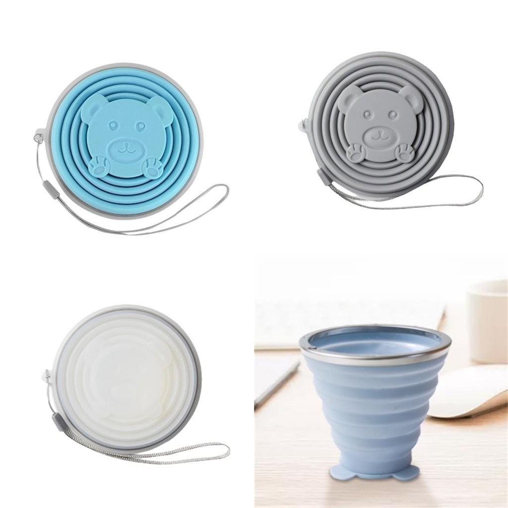 Portable Outdoor Travel Collapsible Silicone Cup Candy Colors