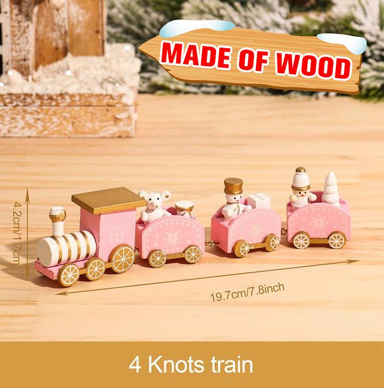 Christmas Plastic/Wooden Train Merry Cristmas Ornaments Christmas Decor For Home 2025 Xmas Tree Decor Noel Navidad NewYear Gifts