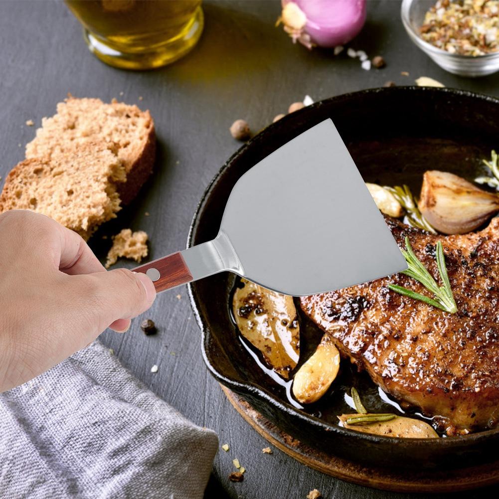 

Лопатка для блинов из нержавеющей стали, ручка для лопаты для барбекю, кухонная лопата для готовки, 85 см