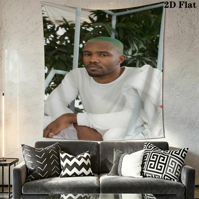 Frank Ocean Wandteppich Ästhetischer Wandbehang Bedruckte Stoffdecke Dekorative Wandteppiche für Schlafzimmer Wohnzimmer Heimdekoration