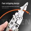 28-in-1 Multifunctional Electrician's Tool: Wire Stripper, Splitter, Looping, and Cutter