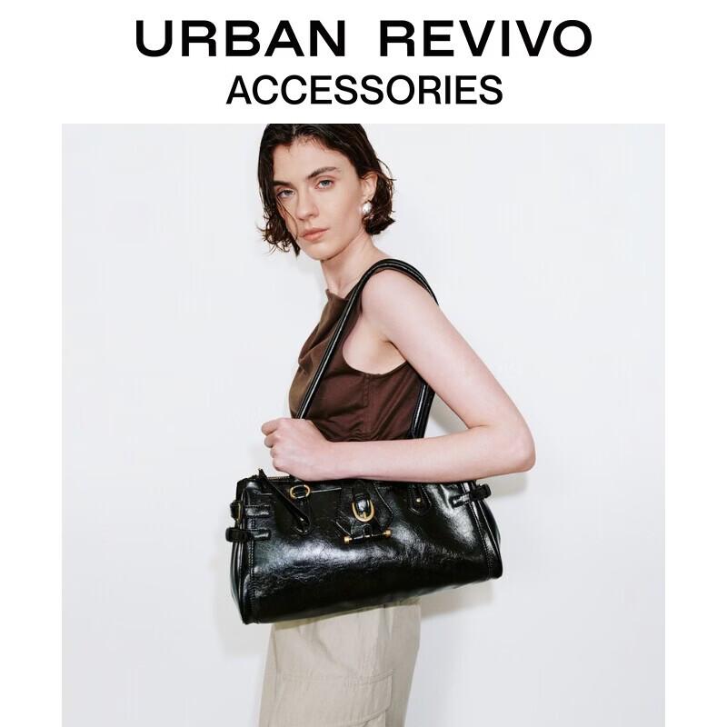 URBAN REVIVO Women s Motorcycle Crossbody Bag One Size