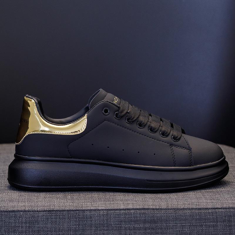 thick-soled white shoes women's versatile Korean version of sports muffin shoes black shoes men's and women's shoes small height