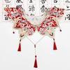 Embroidery Fringed Collar Elegant Detachable Collar Shawl Vintage Horseface Skirt Collar Costume Dressingup Accessories