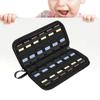 Game Card Carrying Case with 24 Games Slots Dustproof Durable 600D Nylon Zipper Protective Holder