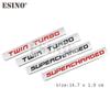 Car Styling Turbo Diesel Twin Turbo Turbocharged Supercharged 3D Metal Alloy Adhesive Emblem Sticker Car Body Badge