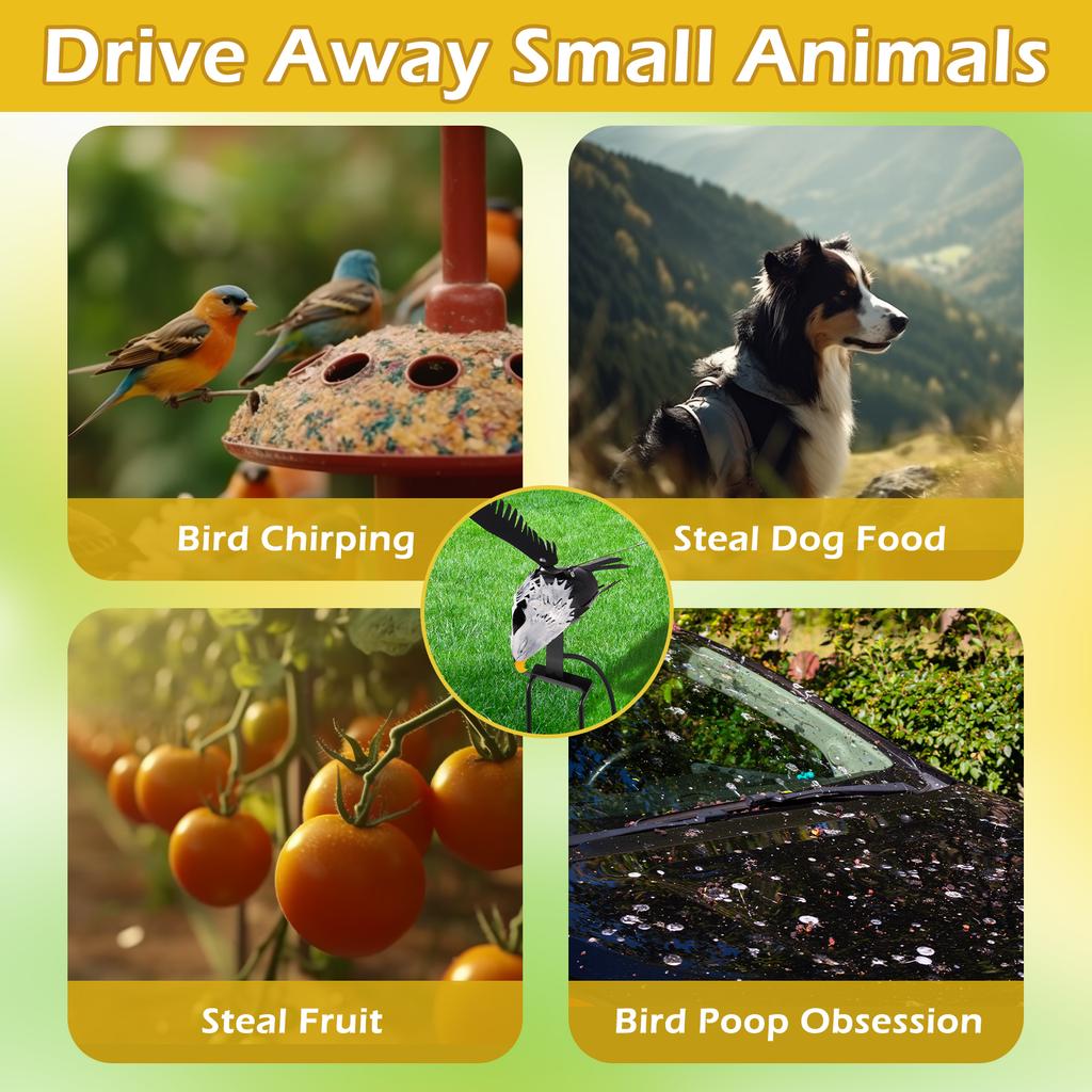 Garten Adler Windspiel Stab Outdoor Dekorativ Flügel schlagender Adler Windspiel Mehrzweck Kunst Statue für Terrasse Hof Rasen