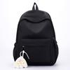 Schoolbag New Lightweight Schoolbag College Students Large Capacity Simple High Value Solid Color Lightweight High School Students Versatile Backpack