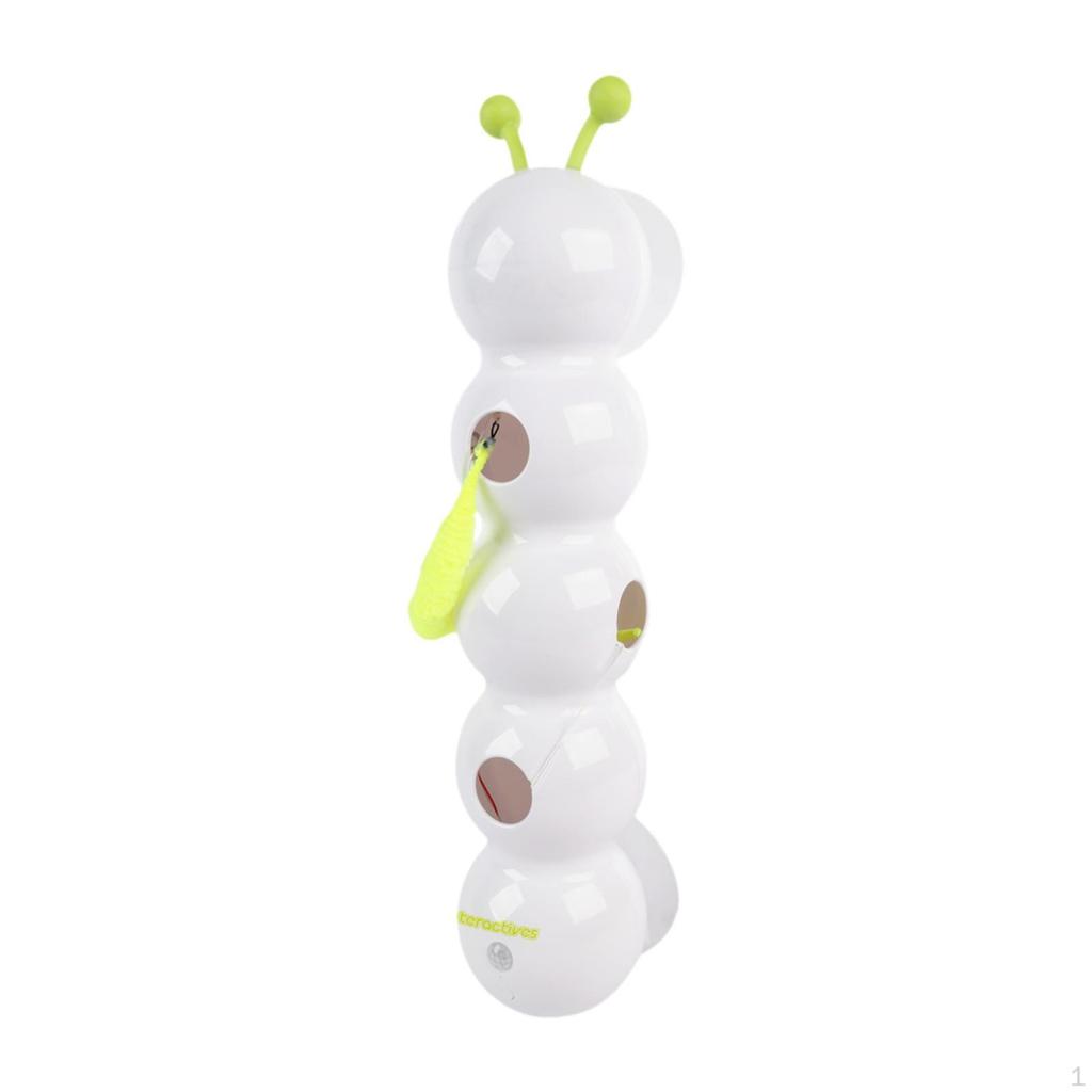 Electric Teasing Cat Toy with Non Slip Suction Base Pet Supplies Automatic Moving Worm for Hunting