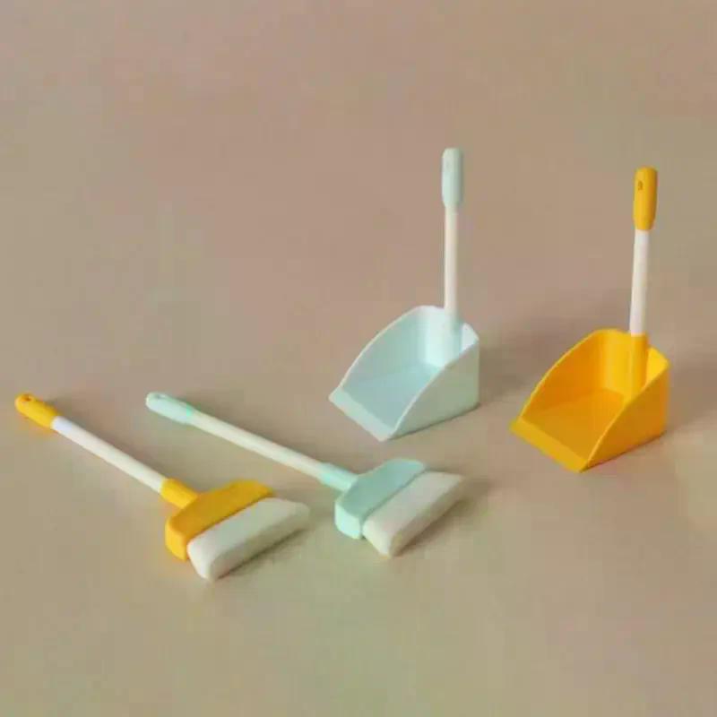 Miniature Home Cleaning Set for Dollhouses 1:12 Scale Accessories Brush Dustpan Durable Tools