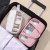 Zipper Closure Portable Toiletry Pouch Transparent Women Wash Pack  Daily Storage