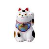 Craftsman House Lucky Cat Folk Art/Lucky Charm/White (Bringing Good Luck)/Small