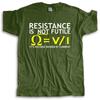 Cotton Tshirt Mens Summer Tops Mens Voltage Divided by Current TShirt Electrician Joke Science Summer Teeshirt Plus Size