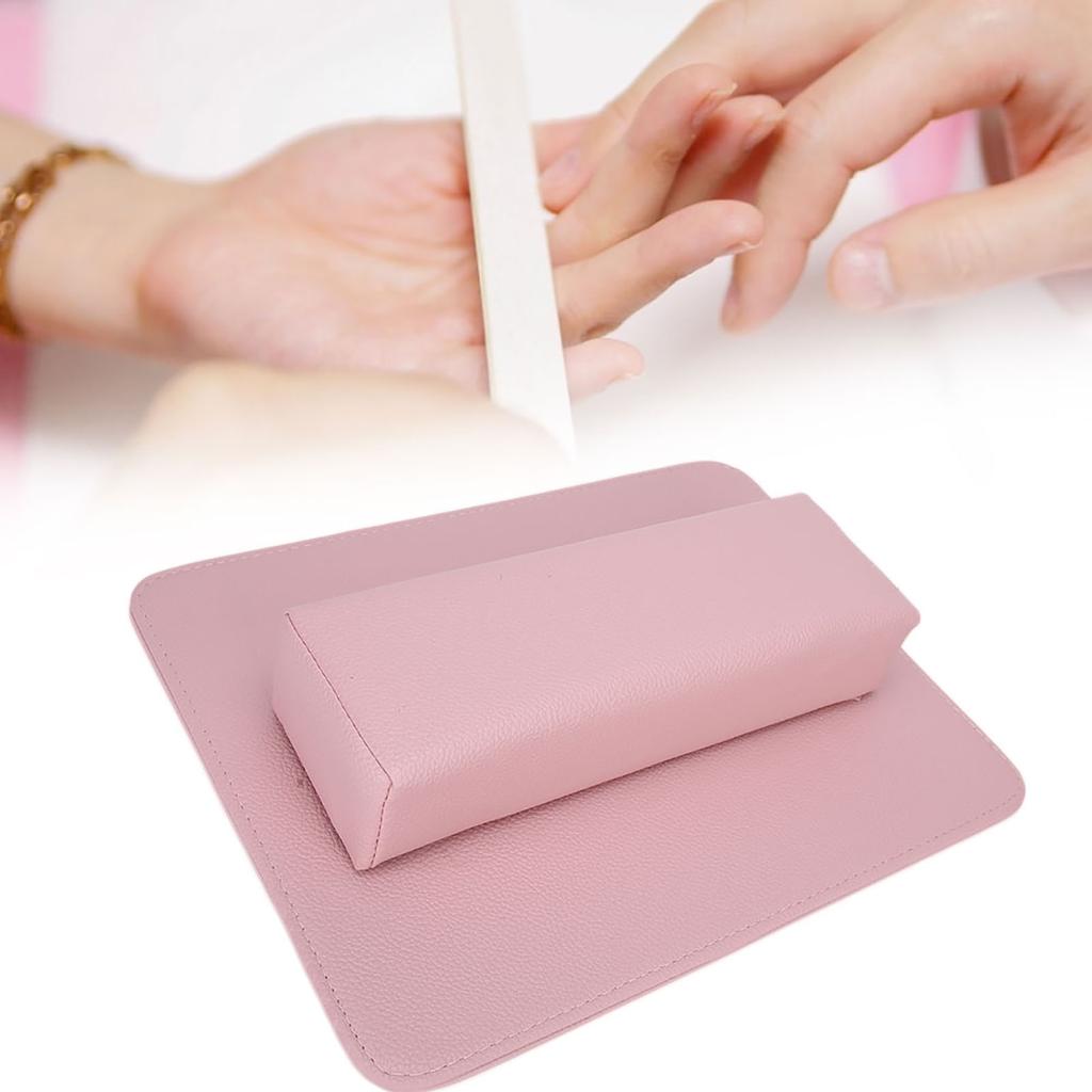 Soft Nail Art Beauty Salon Hand Pillow Arm Rest Holder Cushion Mat Set Manicure ToolPink
