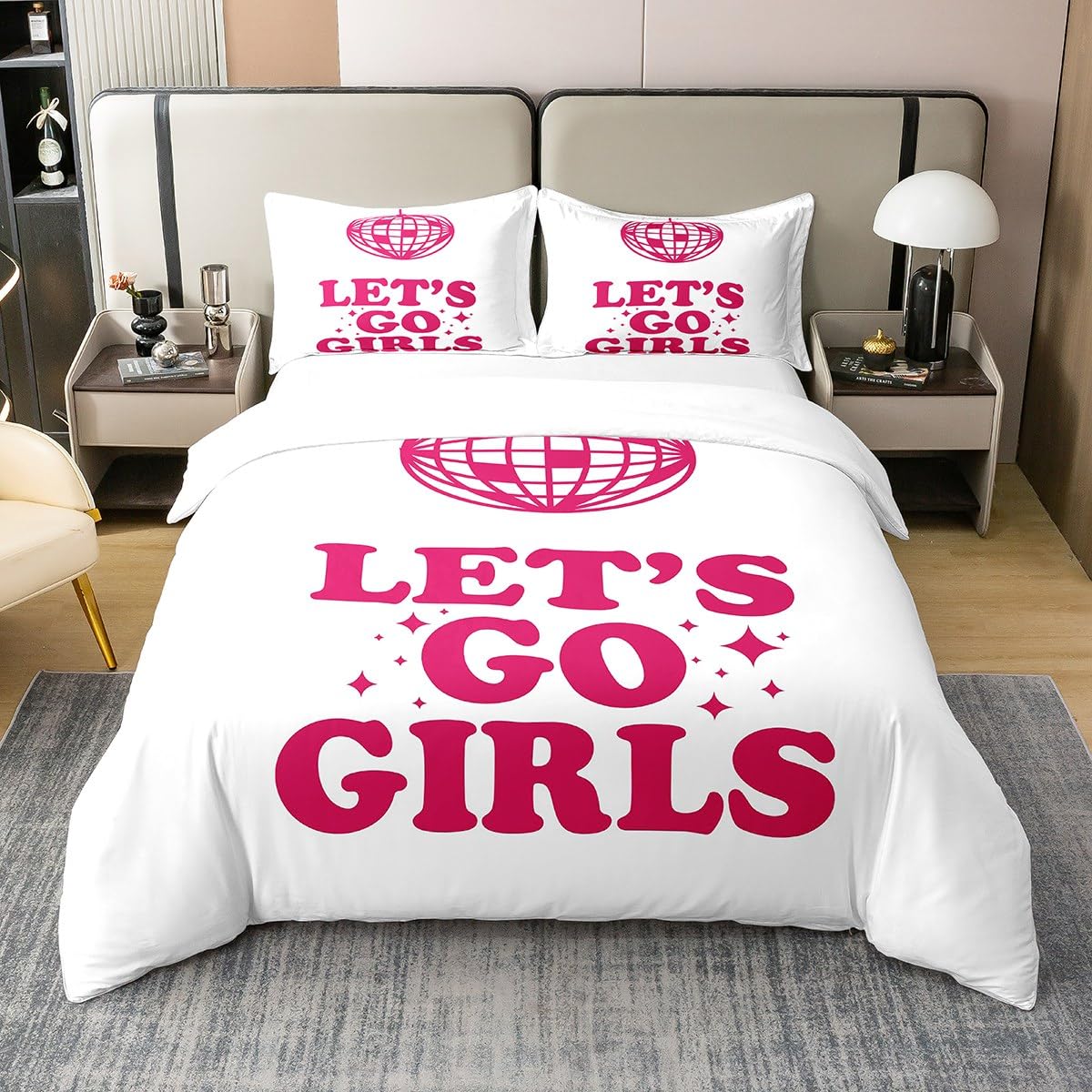 

Disco Cowgirl Soft Duvet Cover Ful Beding Set, Prepy Beding, Ten Girl Beding, Western Cowboy Cowgirl Bots Hat Comfortable Quilt Cover Warm 120*200cm Single