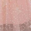 One-Year-Old Pink Puff Sleeve Flower Girl Princess Dress with Mesh Skirt