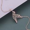 Kinitial Stainless Steel Hollow Hummingbird Bird Bracelet Wedding Gift Women Fashion Couple Bracelets Adjustabele Animal Jewelry