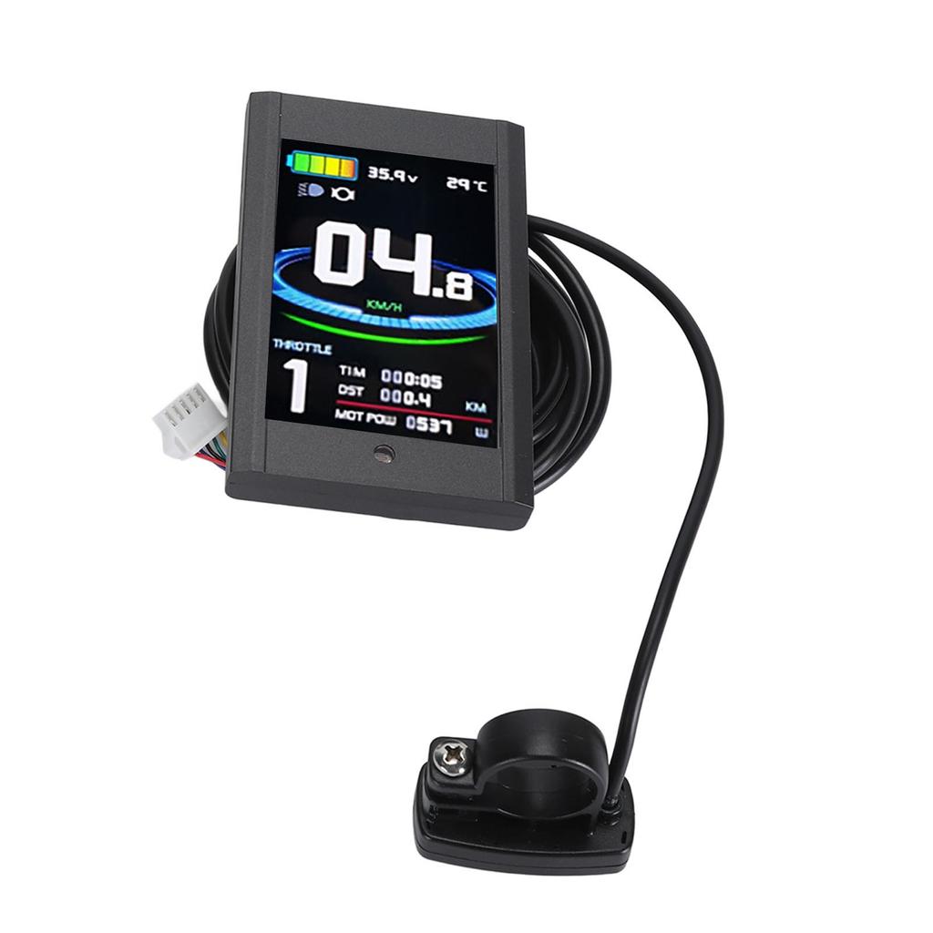 Bike Display Panel Waterproof Colorful Portable 5 Pins 24V 36V 48V LCD12 Display with SM Connector for DIY Modification