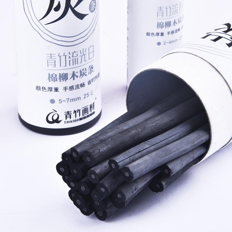 25Pcs Art Charcoal Sticks Charcoal Pencils Sketching Drawing Art Supplies For DIY Student Hobbyist Beginner Artist