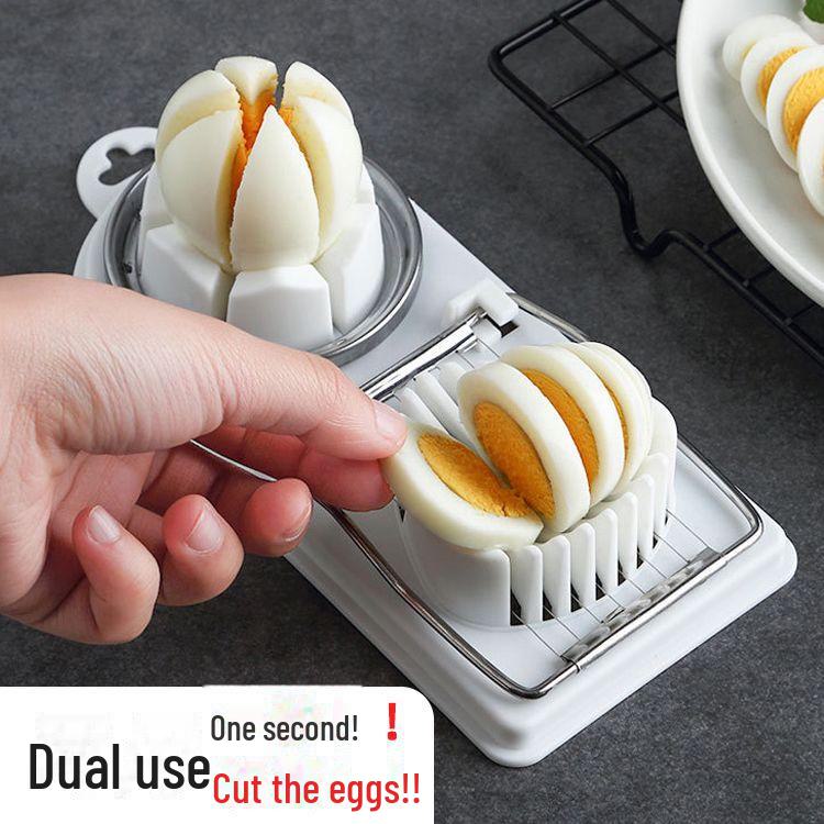 

Двойной артефакт для нарезки яиц и фруктов Egg Slicer - Bright Red