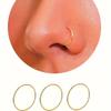 3-Piece Women's Nose Ring Set, 8mm Hypoallergenic Nose Ring, Women's Earrings