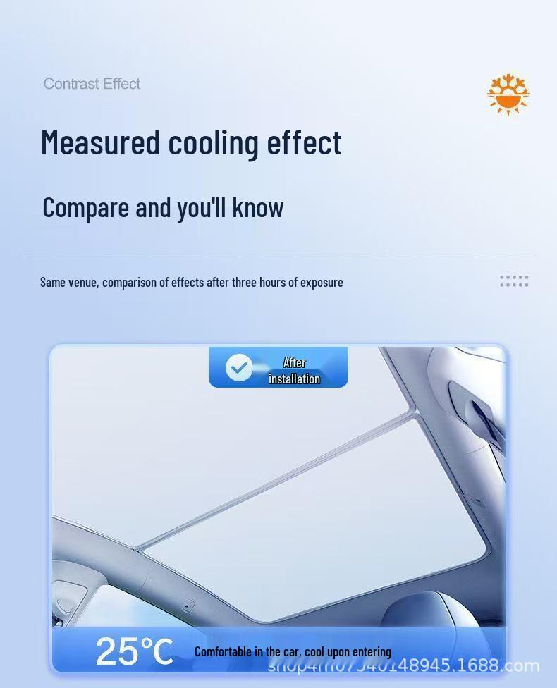 Xiaopeng Sunroof Sunshade: Ice Crystal Heat Insulation Foldable Model