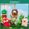 Keychain With Soft Pp Cotton For Stress Relief And Cute Animal Decor