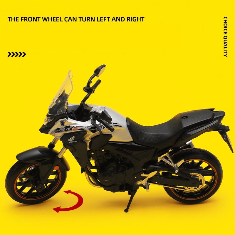 1/12 Scale Honda CB400X Adventure ADV Toy Motorcycle CCA MSZ Diecast Metal Model 1:12 Racing Miniature Collection Gift for Boy Kid