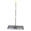 Rastrillo para césped, 30x10 pulgadas Placa de suelo Césped con mango de 48 a 78 pulgadas Rastrillos para jardín para suelo arena Patio trasero Campo de golf Fa