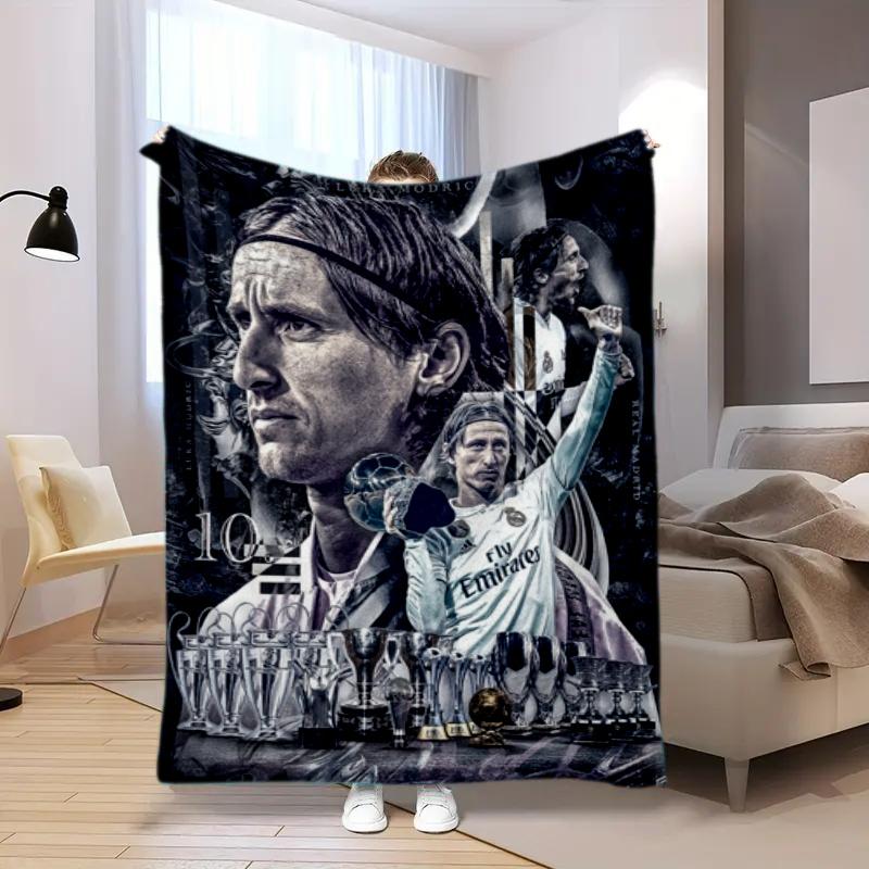 Former Real Madrid CF Croatian professional male football player Luka Modrić blanket Soft four season home bed office travel outdoor warm blanket