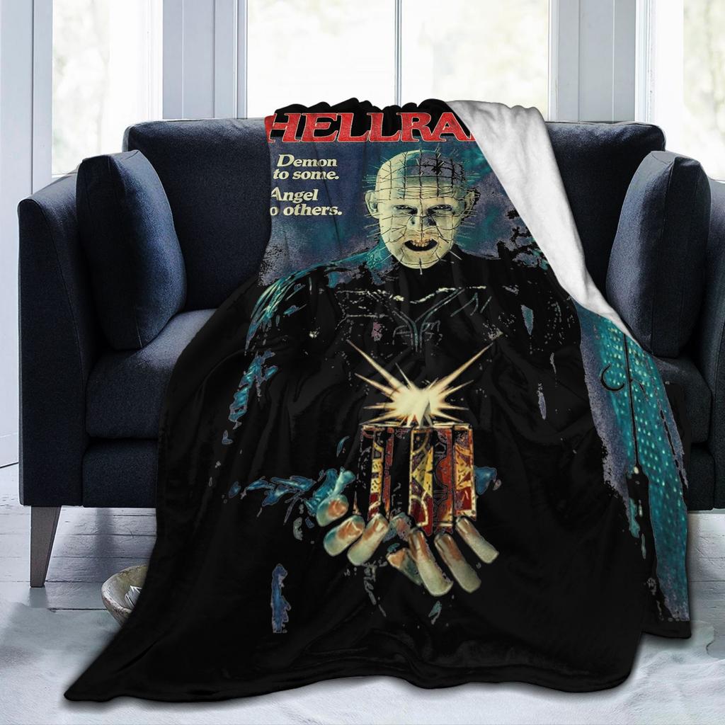 Hellraiser Pinhead Blanket Fleece Print Breathable Super Soft Throw Blankets for Bedding Outdoor Bedding Throws