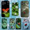 Cute Insect Ladybug For iPhone 12,16,11,14,15,17,13,X,Mini,SE,XS,Plus,Pro Max,8,7,XR,Soft Silicone Black Case
