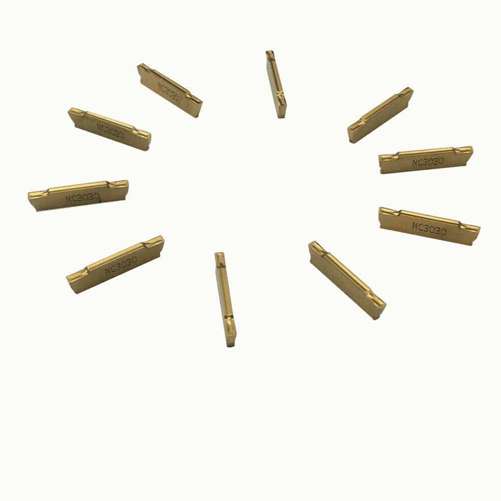 10pcs MGMN150-G NC3030 1.5mm Carbide Insert Metalworking Tool For Slotting
