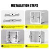 10Pcs Adjustable Cassette Screws Electrical Box Screws Support Rod Switches Universal Outlet Repairer with Wrench