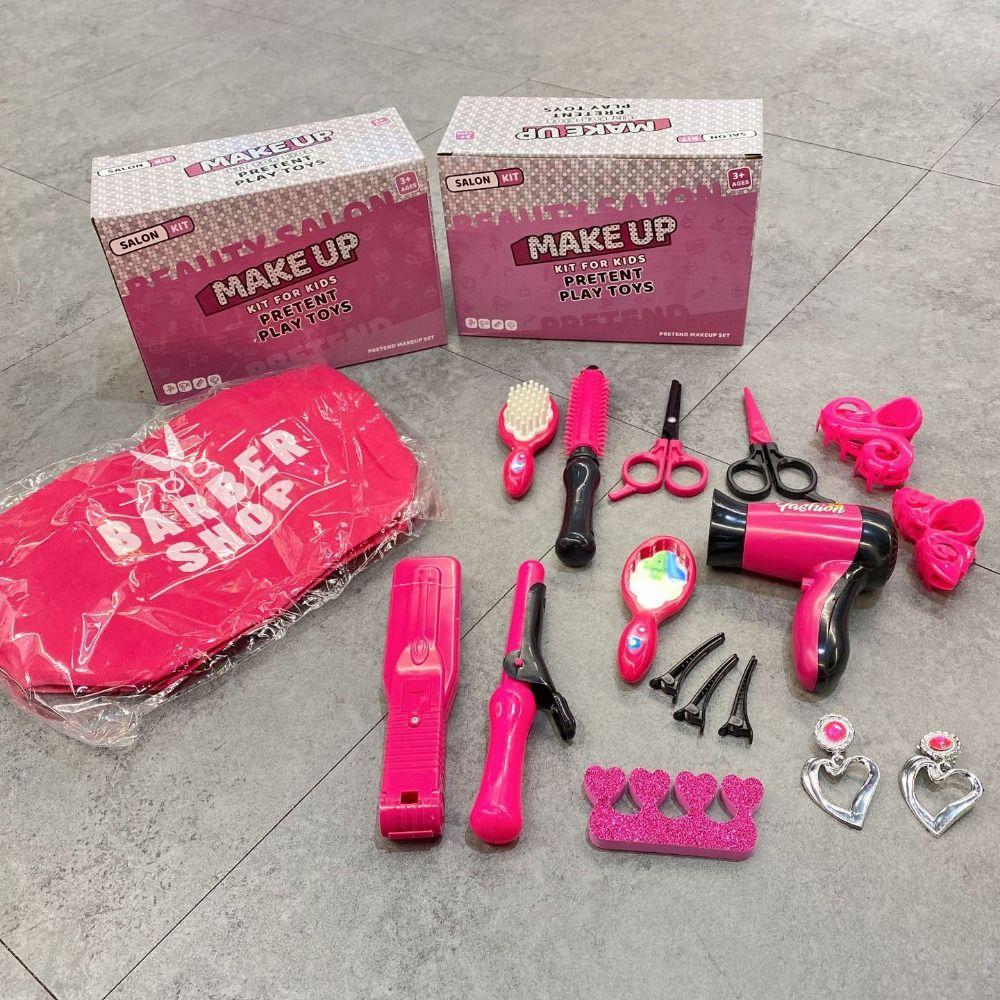 Comb Girl Pretend Play Toys Apron Beauty Handle Box Children Make Up Set Children's Gifts