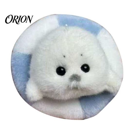 Holiday Stocking Stuffer Cute Baby Seal Plush Keychain, Soft Fluffy White Mini Bag Small Animal Charm, Stuffed Ocean Key Ring Accessory for