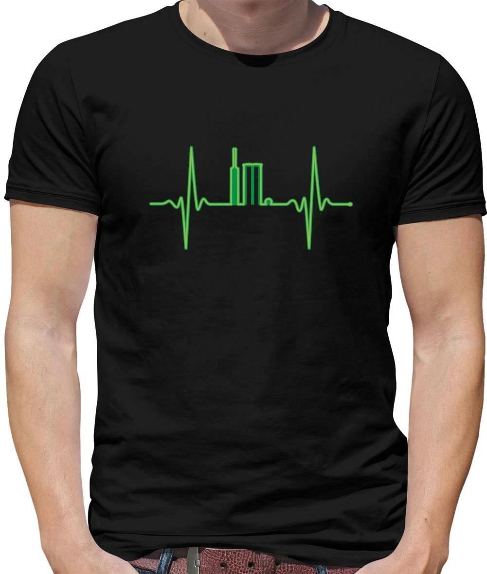 Heartbeat Cricket Mens T-Shirt - Ashes - England - T20 - Heart S