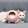 DesirePath Kids Cat Night Light Stepless Dimming Touch Control Cute Little Pet House Atmosphere Light Sleeping Lamp for Bedroom Table Nursery Baby