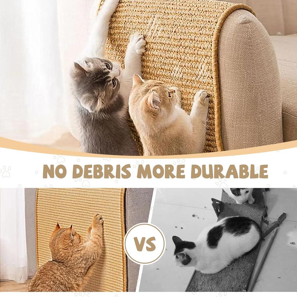Cat Scratching Board Sisal Noflake Protection Corner Sofa Corner Scratch Resistant Pet Supplies for Exercise And Rest Scratching