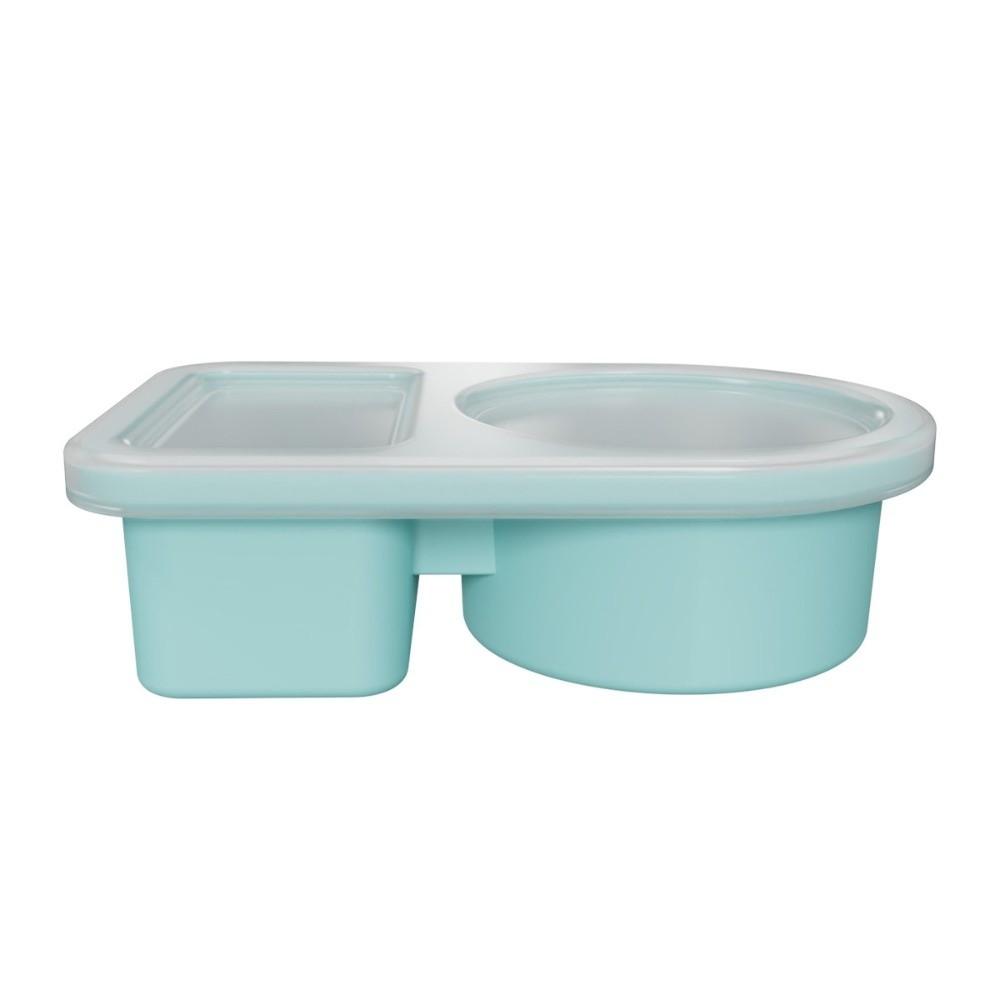 

Food Grade Silicone Lunch Box with Lid Microwave Oven Lunch Box New Food Storage Container Picnic синий/зелёный