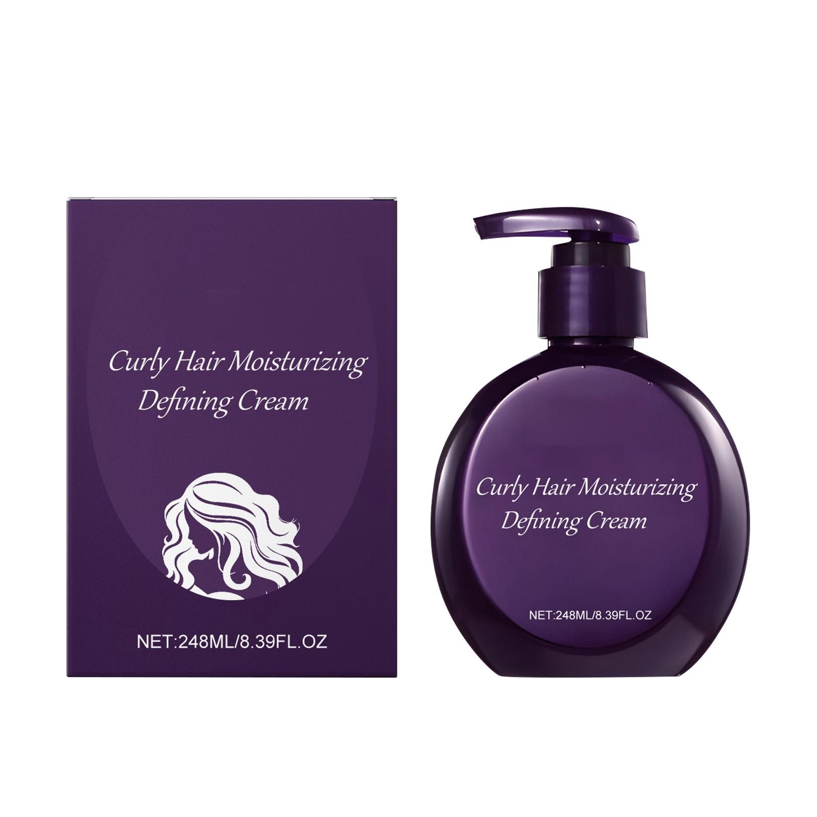 

Увлажняющий крем для кудрявых волос, придающий форму, Стайлинг-крем для увлажнения и трехмерной укладки, Питает волосы, не пушит белый