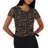 Womens/Ladies Mesh Seam Detail Fitted Crop Top
