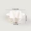 10Pcs Petal Shaped Disposable Paper Bowl Picnic Birthday Party Handheld Home Ice Cream Dessert Packing Cup Fruit Oat Yogurt Bowl
