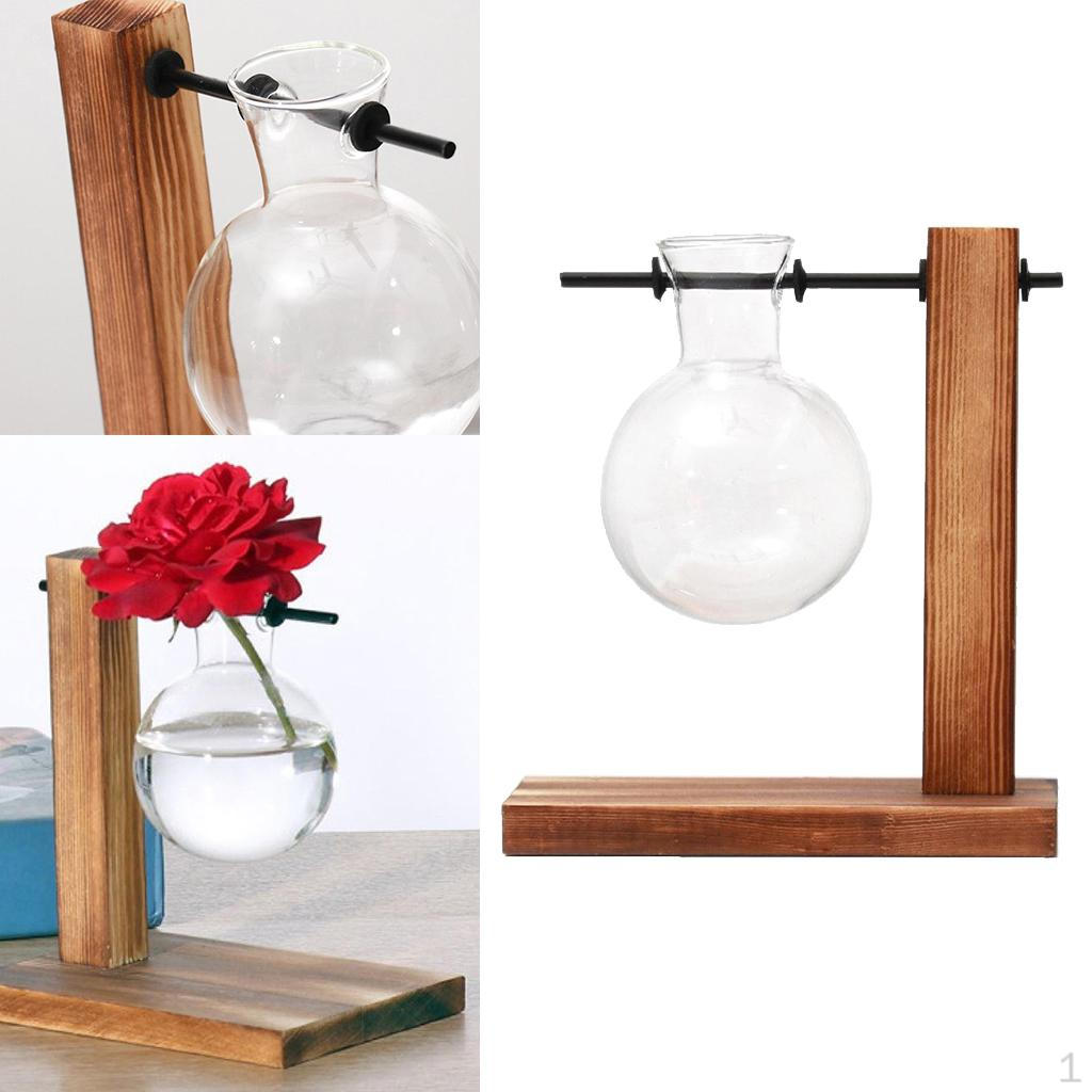 Desktop er Bulb Vase with Holder Office Decoration