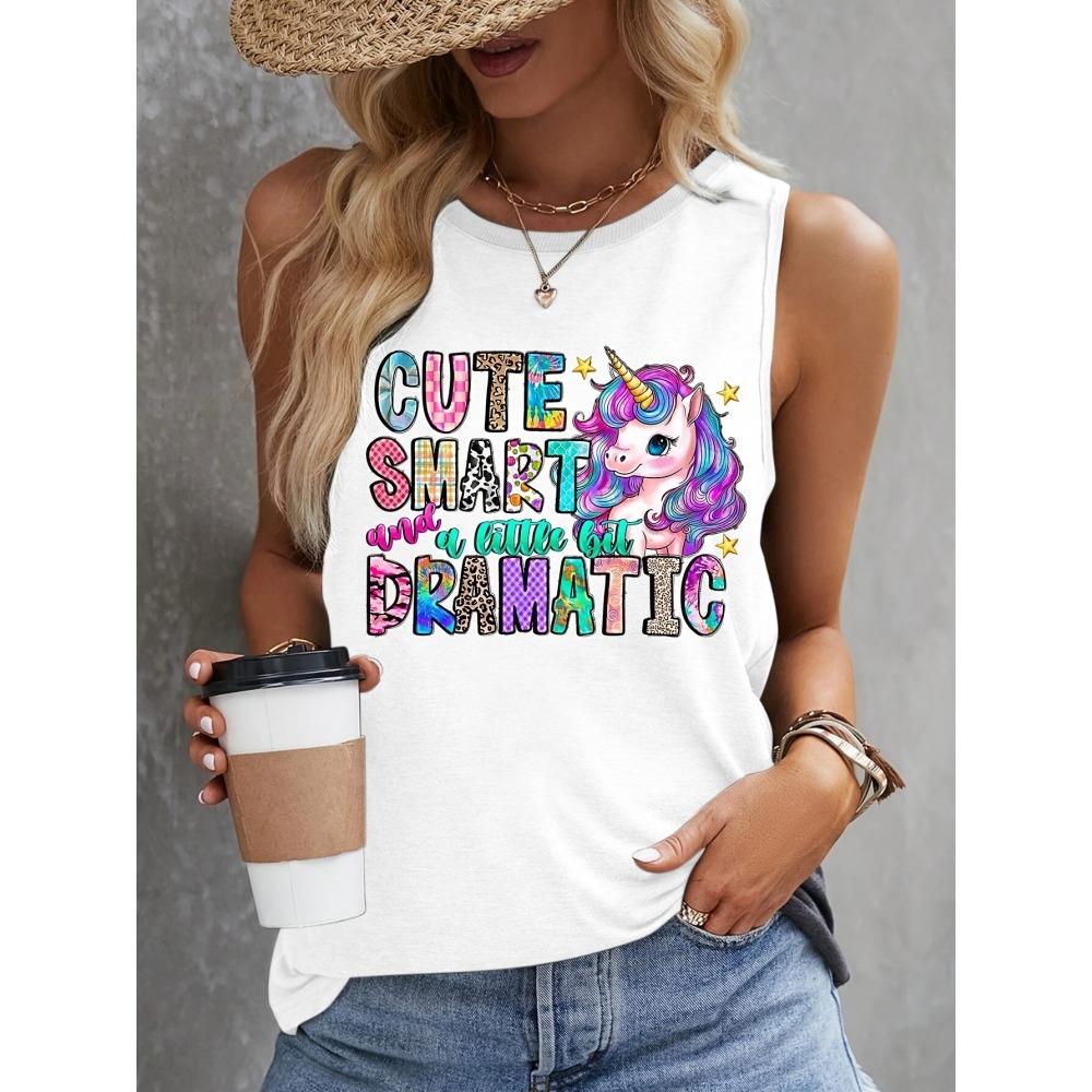 Sommer 80er Streetstyle 3D-Druck Tanktops Damen Streetwear Oversized Rundhals Weste Schulterfrei Ärmellos Damen Camisole